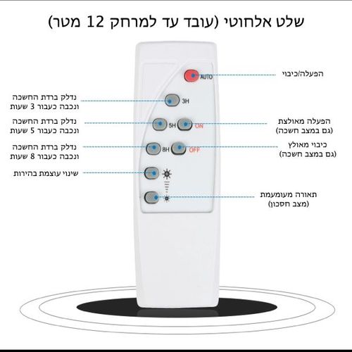 זוג פרוז'קטורים לד סולאריים 100 וואט עם שלט גוון לבן קר
