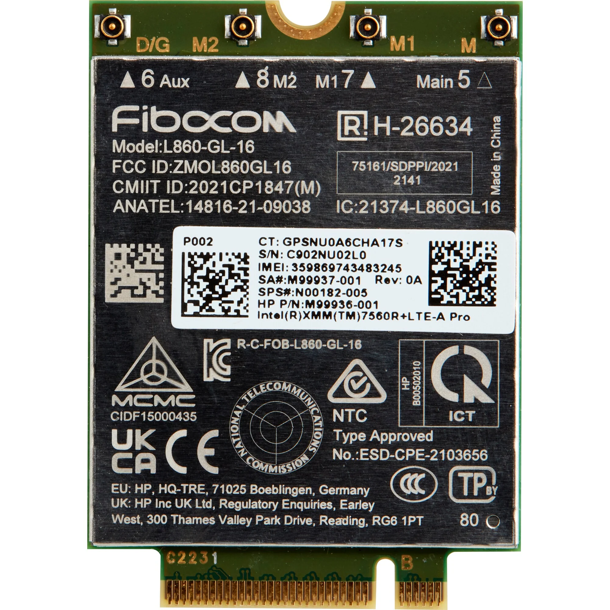 מודם WWAN HP 4G LTE-AP AM5R3AA