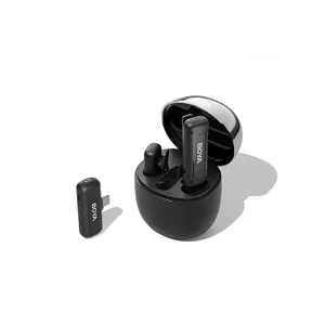 זוג מיקרופונים, מקלט וקייס טעינה בחיבור USB-C דגם BOYA BY-WM3T-U2