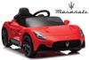 מכונית ממונעת 12V לילדים מזרטי Maserati C-MC20 עם שלט רחוק, אורות ומושב דמוי עור - אדום