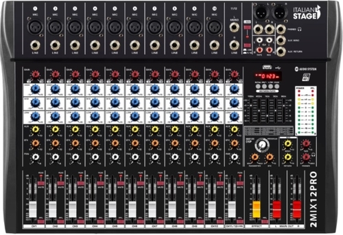 מיקסר 12 ערוצים Italian Stage | IS 2MIX12PRO