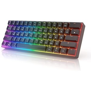 HK GAMING KEYBOARD GK61 BLACK מקלדת מכנית בצבע שחור