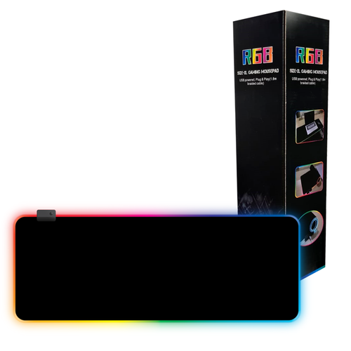 GAMING MOSUE PAD XL RGB-03 פד גדול לעכבר ומקלדת