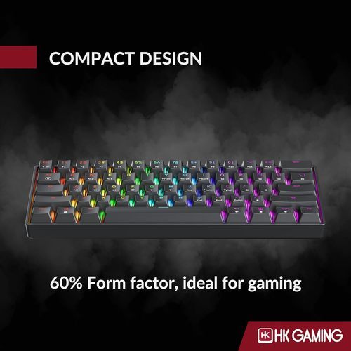 HK GAMING KEYBOARD GK61 BLACK מקלדת מכנית בצבע שחור