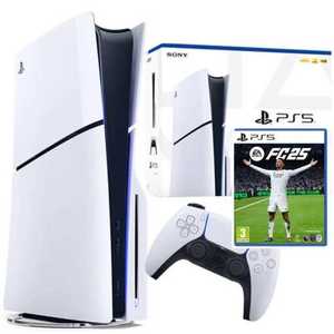 Sony PlayStation 5 Slim 1TB Blu-ray Edition FC25 Bundle סוני