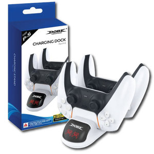 מטען שחור/לבן (תחנת טעינה) לשני בקרים Dualsense Dobe Charging Station for PS5