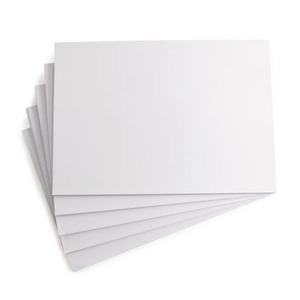 לוחות קאפה לבנה (poster board), 35X50X0.5 ס"מ, בסיטונאות, 50 יחידות