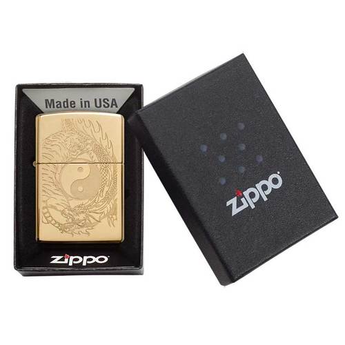 מצית זיפו דרקון יין ויאנג - ZIPPO