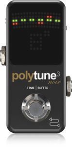 פדל טיונר לגיטרה TC ELECTRONIC POLYTUNE NOIR