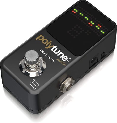 פדל טיונר לגיטרה TC ELECTRONIC POLYTUNE NOIR