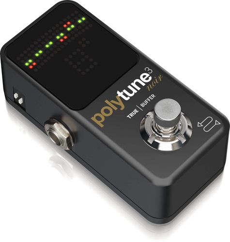 פדל טיונר לגיטרה TC ELECTRONIC POLYTUNE NOIR