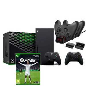 MICROSOFT XBOX SERIES X 1TB FC25 + 2 CONTROLLER + DUAL CHARGING STATION מיקרוסופט