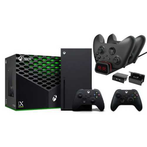 Xbox Series X 1TB 2 Controllers + Charger אקס בוקס סרייס אקס ושני שלטים מייקרוסופט MICROSOFT