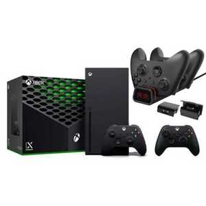 Xbox Series X 1TB 2 Controllers + Charger אקס בוקס סרייס אקס ושני שלטים מייקרוסופט MICROSOFT