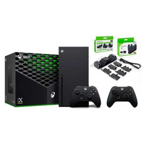Xbox Series X 1TB 2 Controllers + Charger אקס בוקס סרייס אקס ושני שלטים מייקרוסופט MICROSOFT