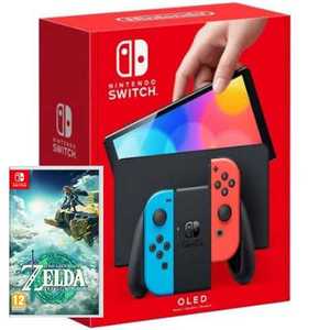 Nintendo Switch OLED Neon Red Blue קונסולת נינטנדו סוויץ