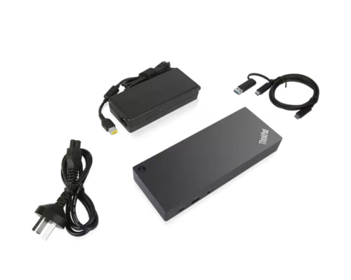 תחנת עגינה היברידית Lenovo USB-CUSB-A – עם תמיכה בשני מסכים והספק 100W אביזרים