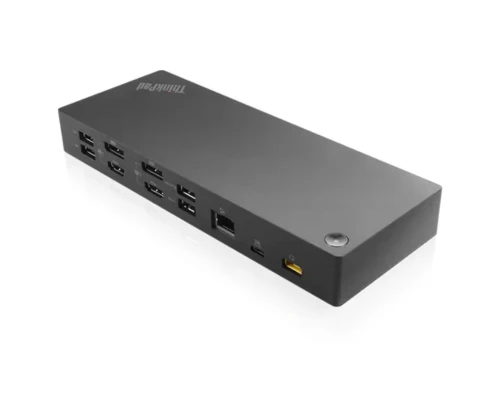 תחנת עגינה Lenovo USB-C USB-A 100W לשני מסכים – דגם 40AF0135US