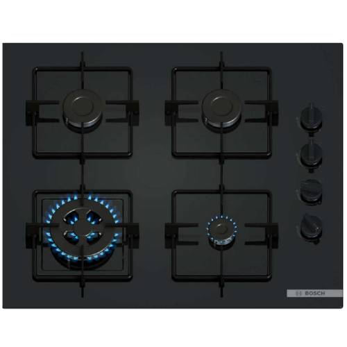 כיריים גז Bosch POH6B6K30Y Serie 2 זכוכית שחורה | ספרד