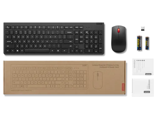 סט מקלדת ועכבר LENOVO Wireless Combo Keyboard & Mouse Gen2  En/Hb/Ar 4X31R20720