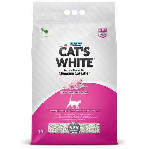 חול קטס וויט בייבי פאודר לחתולים 10L CAT'S WHITE
