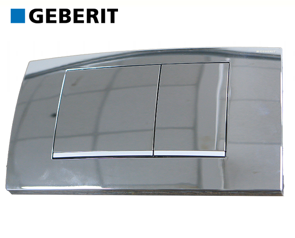 לחצן הפעלה Twinline 30 | גימור: ניקל מבריק | גבריט GEBERIT |  למיכל סמוי מערכת טווינליין