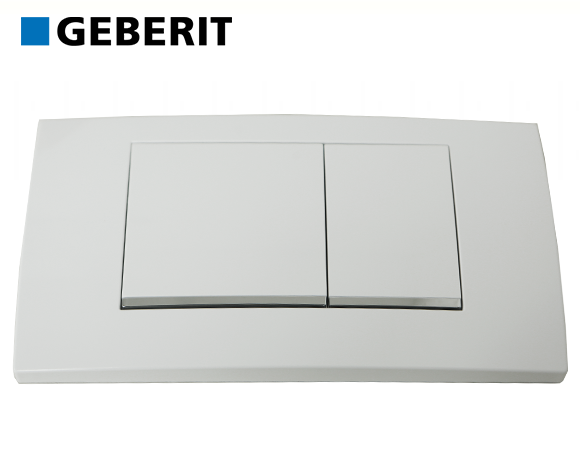לחצן הפעלה Twinline 30 | גימור: לבן | גבריט GEBERIT |  למיכל סמוי מערכת טווינליין