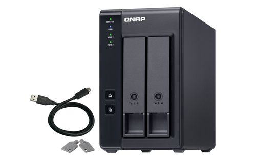 יחידת הרחבה למערכת אחסון QNAP TR-002 2Bays NAS Expansion Enclosure