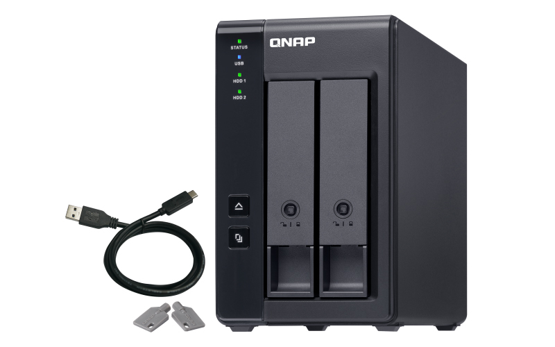 יחידת הרחבה למערכת אחסון QNAP TR-002 2Bays NAS Expansion Enclosure