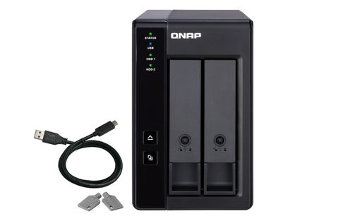 יחידת הרחבה למערכת אחסון QNAP TR-002 2Bays NAS Expansion Enclosure