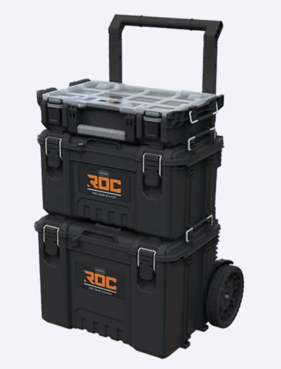 ארגז כלים 3 חלקים ROC כתר פלסטיק
