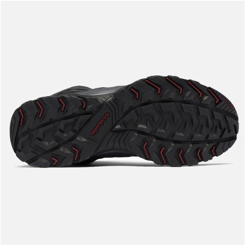 נעלי טיולים לגברים Crestwood Mid Waterproof אפור/שחור - Columbia