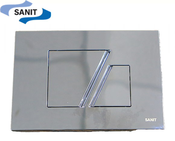 לחצן לניאגרה סמויה | סניט SANIT | ניקל מבריק | דגם 707