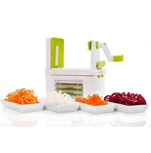 קוצץ ירקות ידני ספירל סלייסר SPIRAL SLICER פורס ומסלסל ירקות ספירלי - אריזה פגומה מבית SLICER