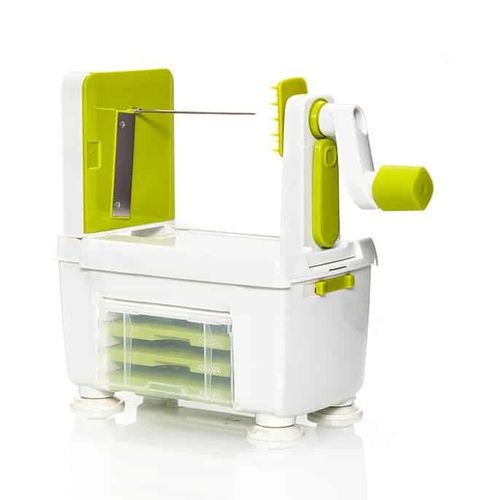 קוצץ ירקות ידני ספירל סלייסר SPIRAL SLICER פורס ומסלסל ירקות ספירלי - אריזה פגומה מבית SLICER