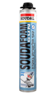קצף פוליאוריתן לאקדח - 750 מ"ל - SoudaFoam 1K - סודל SOUDAL