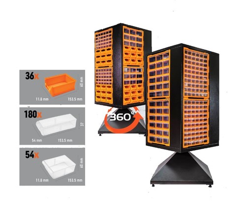 ארגונית רב תא גדולה 270 מגירות מסתובבת 360  מידות 57*57*138 ס''מ SUPER BAG
