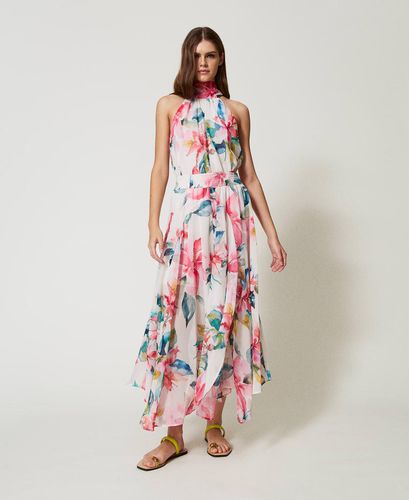 Georgette top with floral print