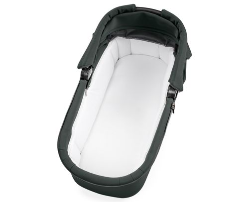 סט עגלה תינוק מודולארית City Loop סופר קלילה עם סל שכיבה מתקפל - צבע ירוק מטאלי Metal