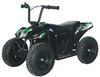 טרקטורון XTR-250 24V חשמלי לילדים עם צמיגי גומי, שלדת ברזל ובלם יד - שחור/ירוק