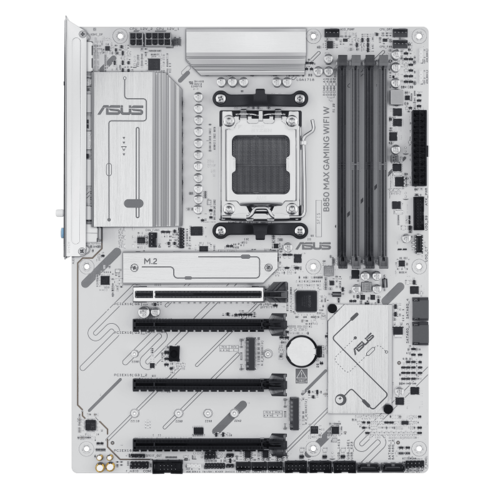 לוח אם לבן ASUS B850 MAX GAMING WIFI W AMD AM5 DDR5