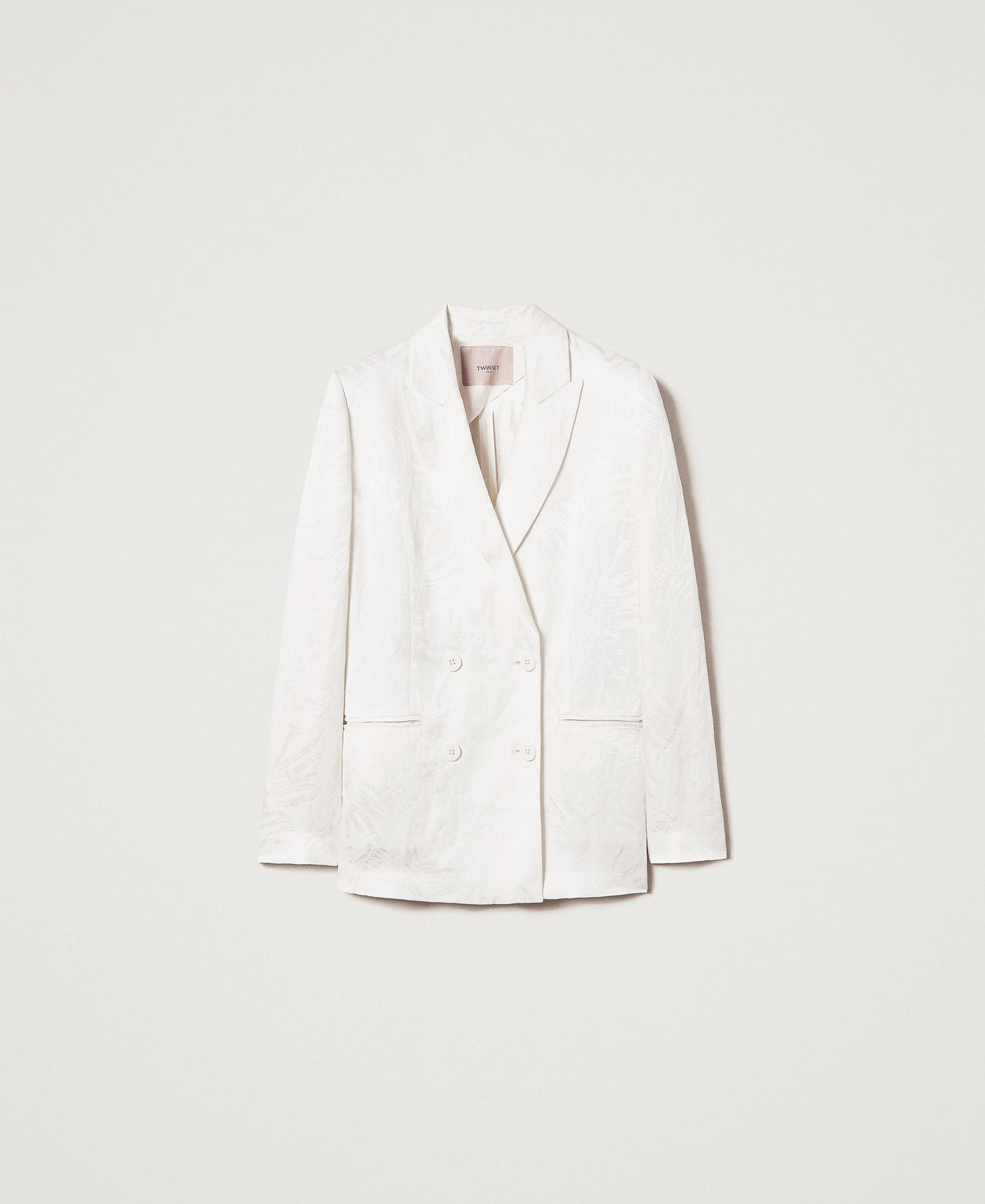 Blazer in jacquard satin