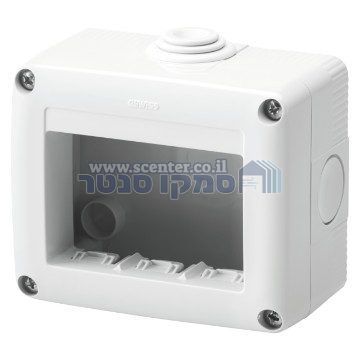 קופסה להתקנה על הטיח 3 מודול Gewiss System Combi