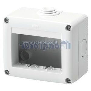 קופסה להתקנה על הטיח 3 מודול Gewiss System Combi