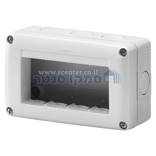 קופסה להתקנה על הטיח 4 מודול Gewiss System Combi