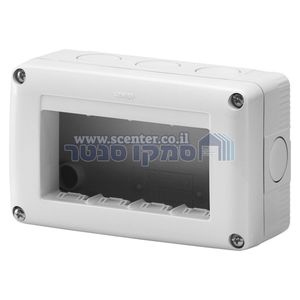 קופסה להתקנה על הטיח 4 מודול Gewiss System Combi