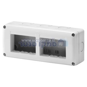 קופסה להתקנה על הטיח 6 מודול Gewiss System Combi