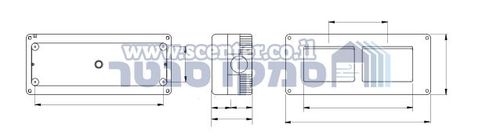 קופסה להתקנה על הטיח 6 מודול Gewiss System Combi