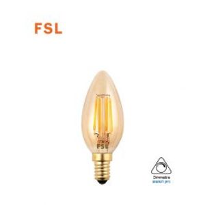 נר, נורת אווירה פילמנט אמבר FSL