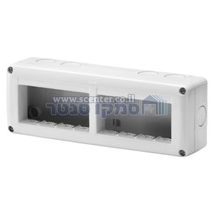קופסה להתקנה על הטיח 8 מודול Gewiss System Combi